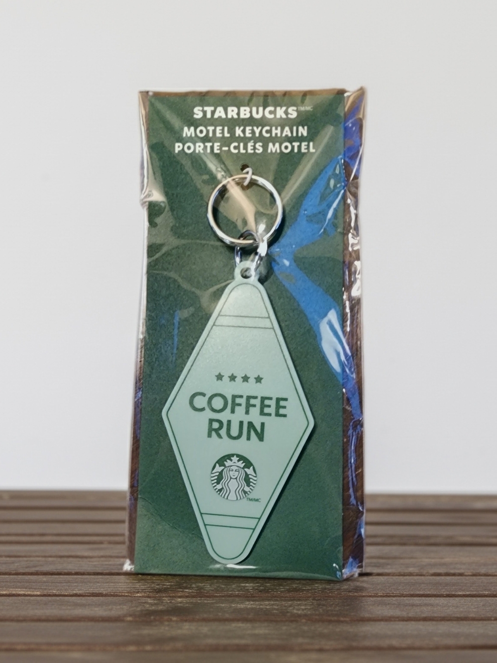 Starbucks Mint Green 'Coffee Run' Motel Keychain